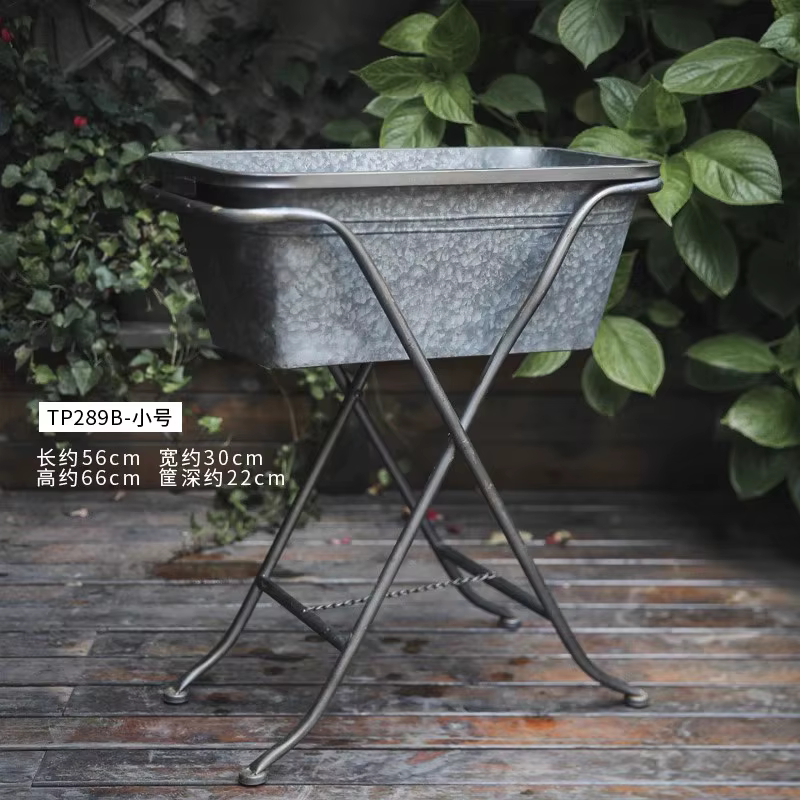 Support de fleurs croisé Vintage en fer, support de plantes de balcon, organisateur de verdure, plat