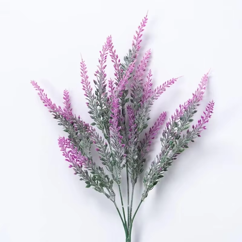 Bouquet de fleurs artificielles en plastique, fausses plantes, µde Provence, décoration de mariage, 