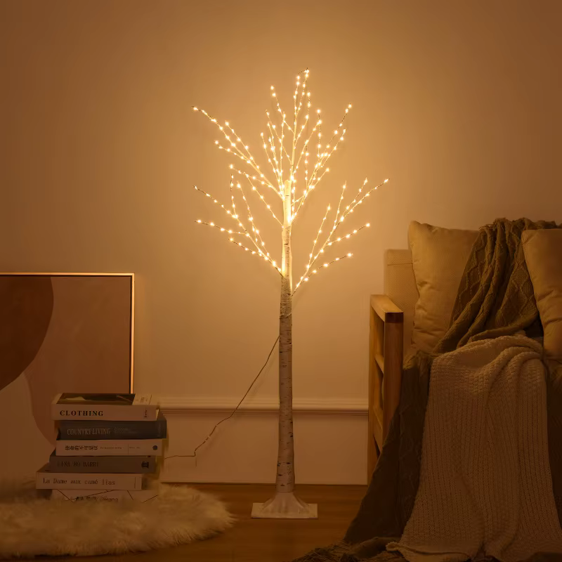 LED bouleau chambre lumière pour paysage lumineux décoration maison chambre décor nouvel an cadeau d