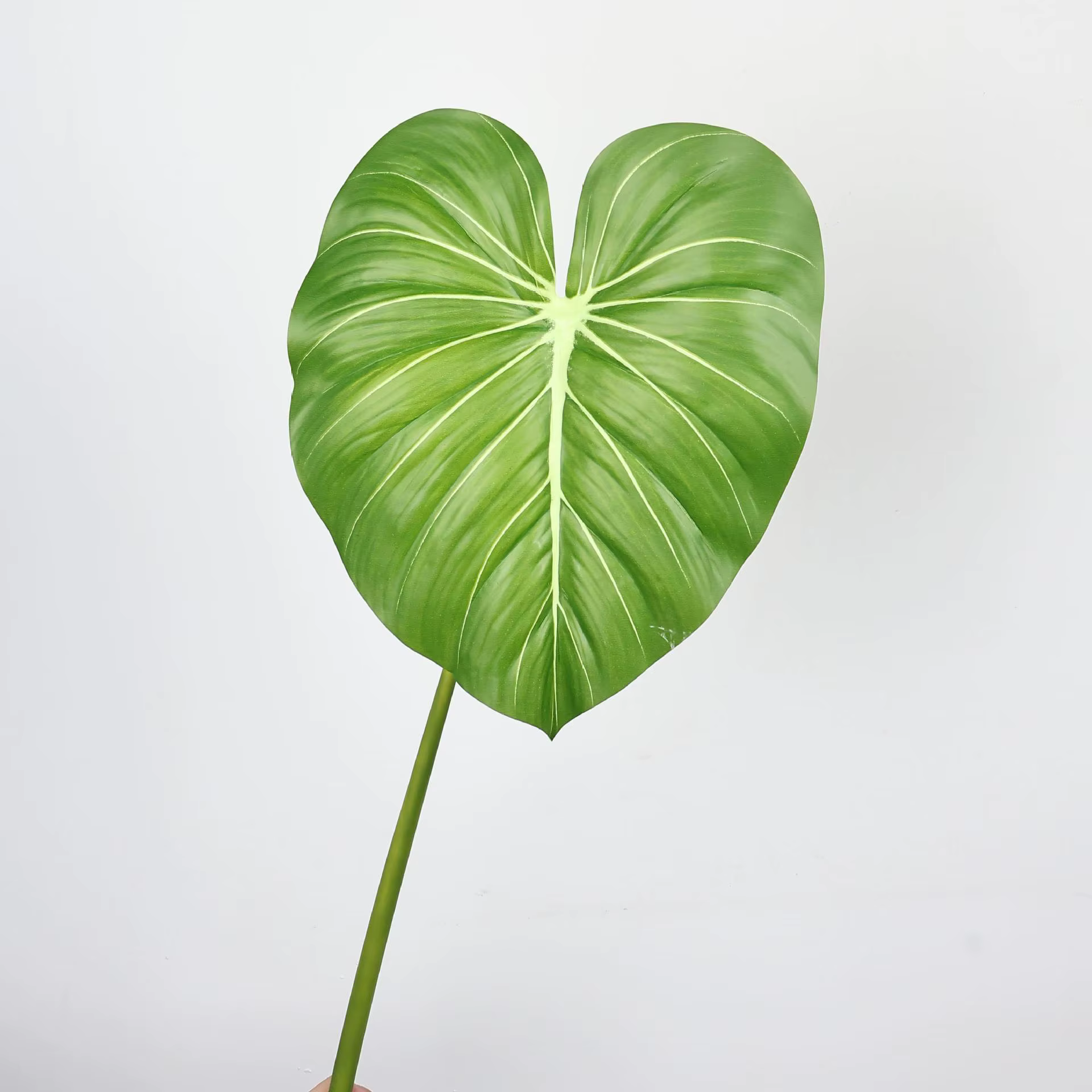 Plante verte Guanyin goutte à goutte artificielle 80CM, feuilles de Taro, Micro paysage en velours v