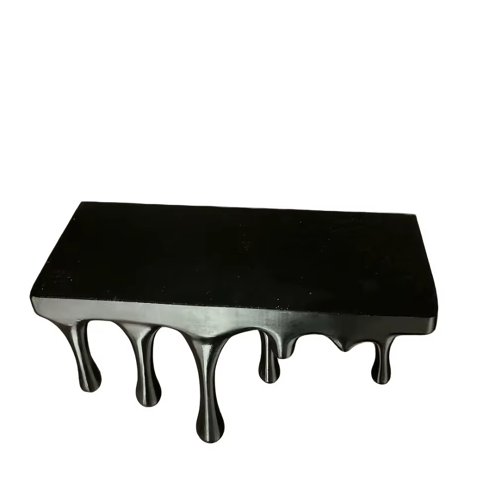 Étagère murale décorative 3D imprimée en plastique, design goutte d'eau, stable, effet fondant, irré