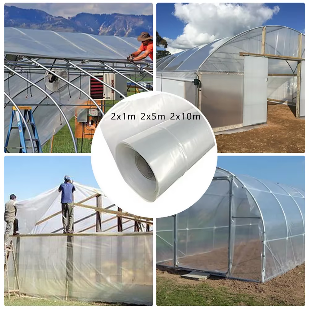 Film de serre Transparent en plastique, petit arc, Film Transparent PE, couverture de maison chaude,