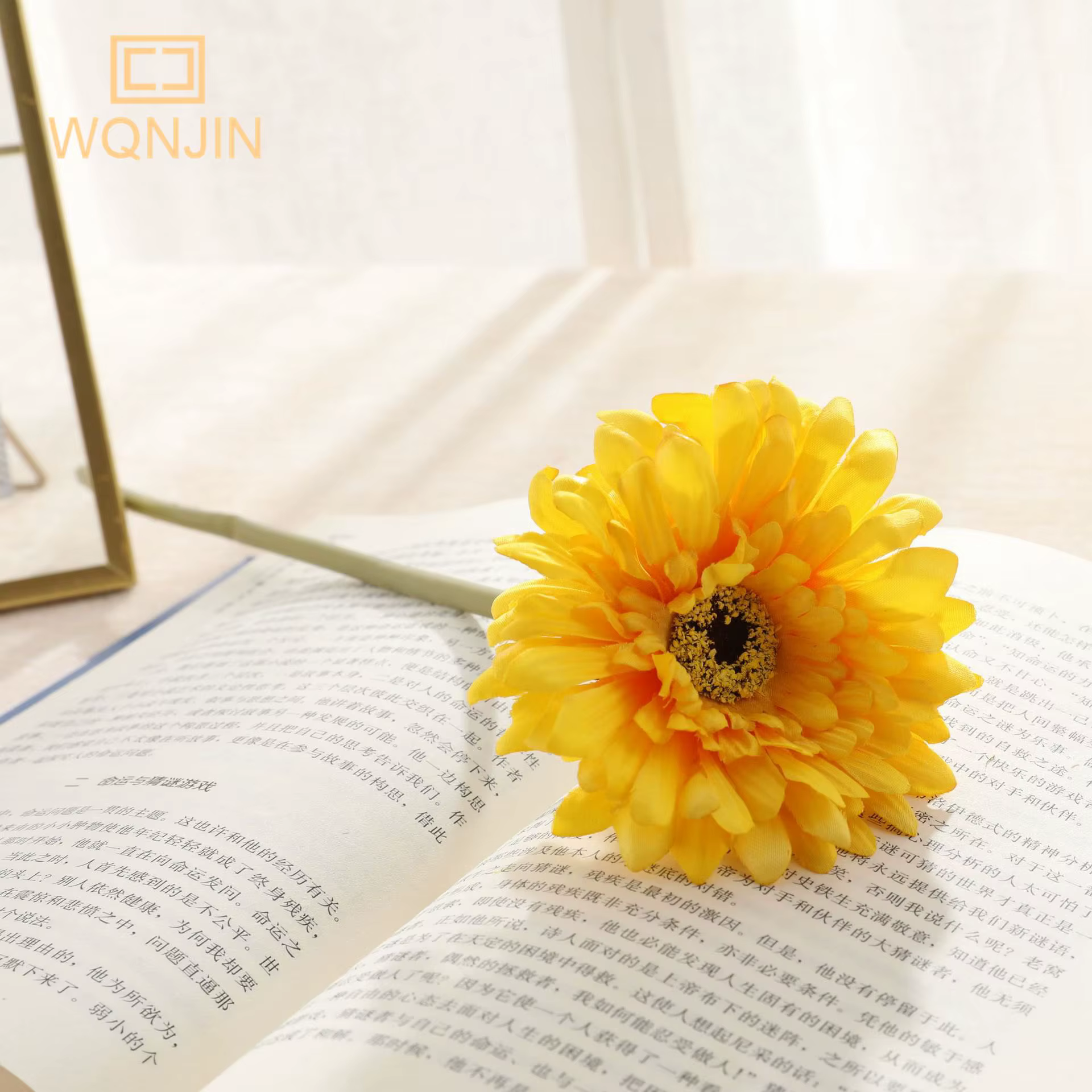 Fleurs Artificielles Gerbera Chrysanthème, Fausses Plantes, Accessoires de Décorations DIY, Flores D