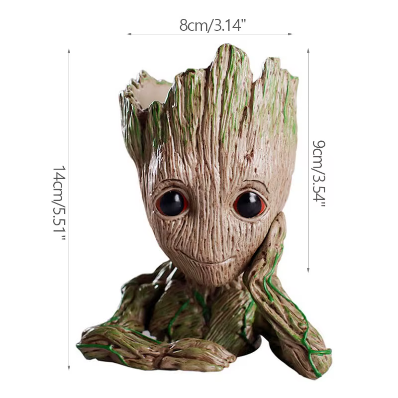 Pot de fleur Groot pour bébé, décoration de maison, jardinières pour plantes d'intérieur, figurine d