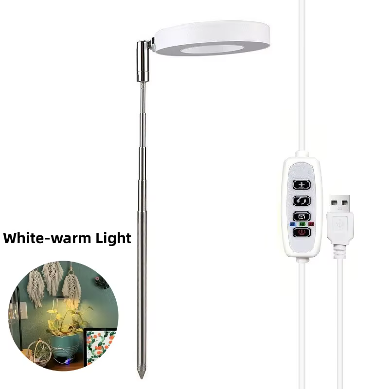 Lampe de Croissance LED pour Plantes d'Nik, avec Minuterie existent, USB