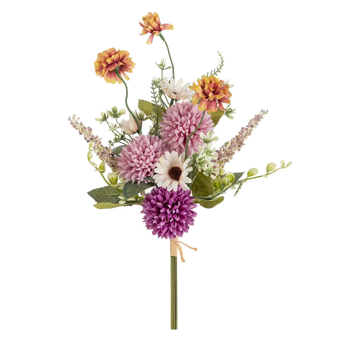 Fleur artificielle en soie Bulbou Chrysanthème Herbe à bulles pour Festival, Mariage, Couronne, Bouq