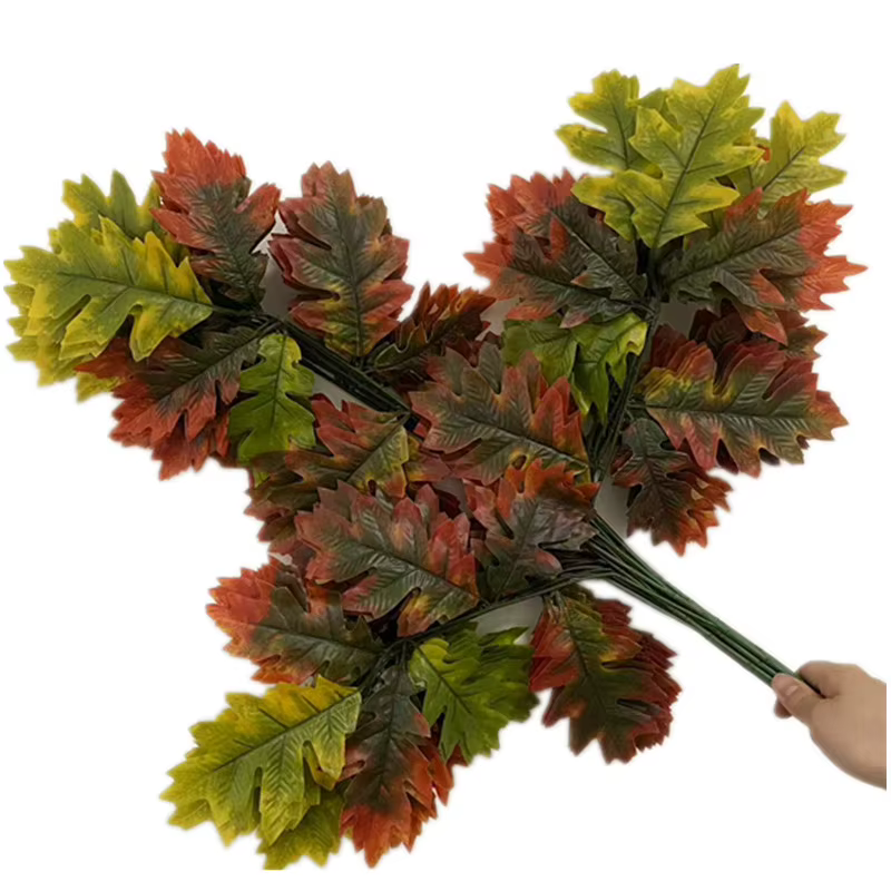 Branche de Cuir oral elu de Chêne Enduit de Colle Artificielle, Faux Mur Vert, Trois Fourcommuniste,