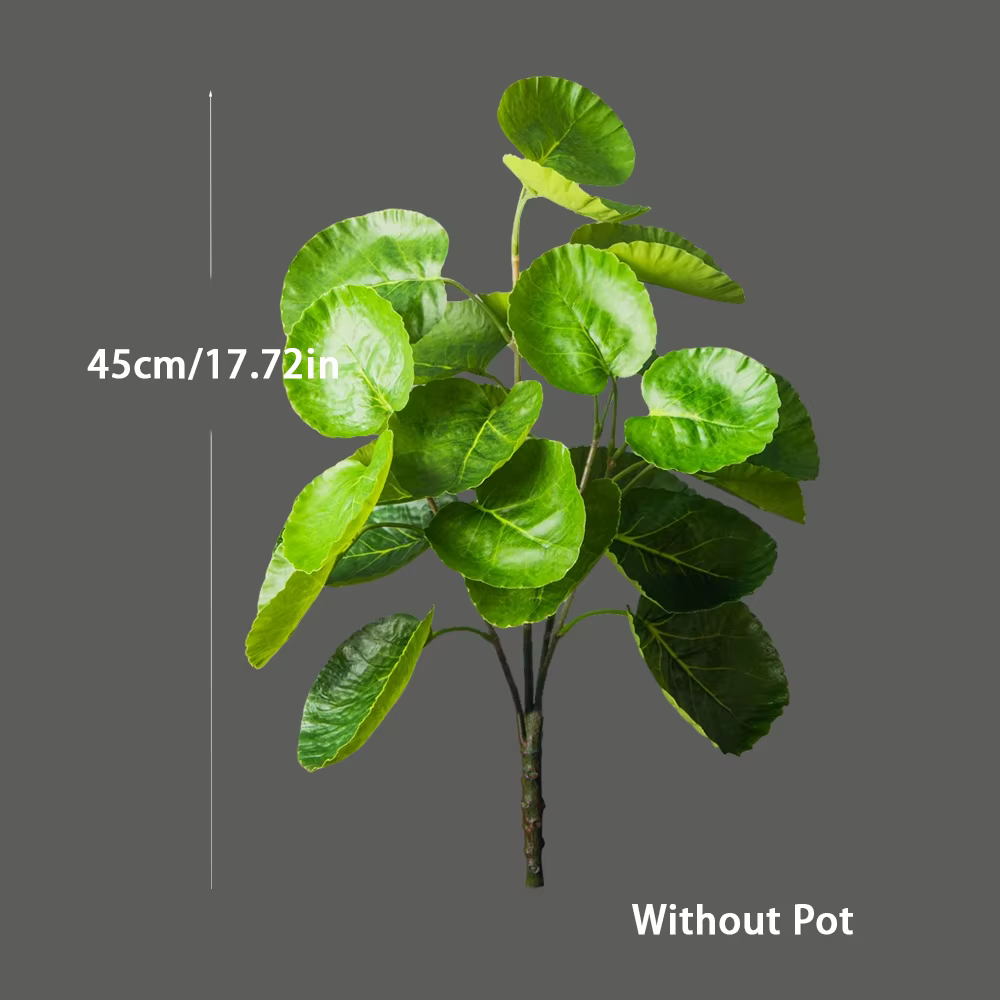 Grandes plantes artificielles d'eucalyptus de 45-95 cm, fausses feuilles de Schefflera, branche d'ar