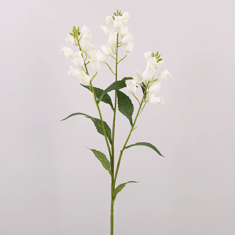 Lot de 5 fleurs artificielles en soie, 3 têtes, type muguet, pour décoration intérieure, fleurs pour