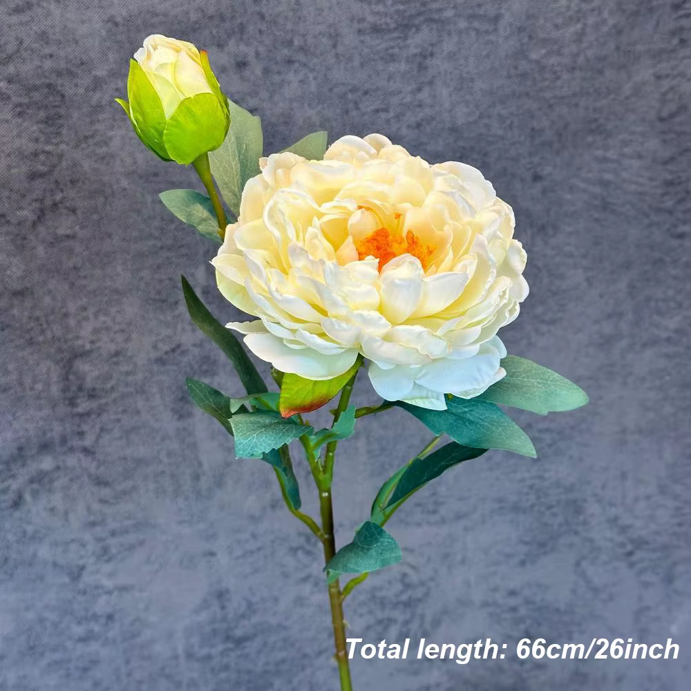 Grandes fleurs artificielles de pivoine en soie, Simulation de haute qualité, Bouquet de fausses fle