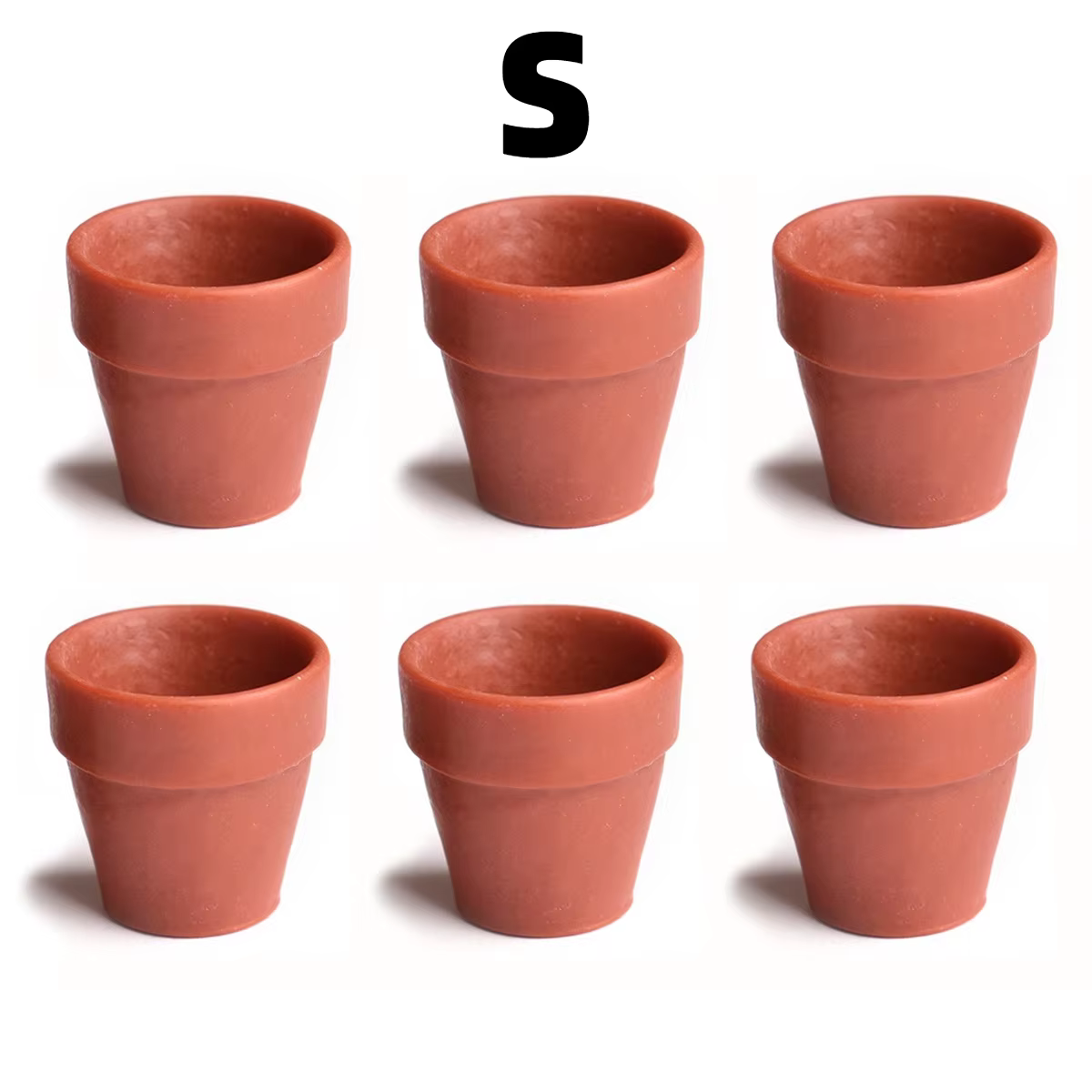 Mini pots en plastique faits à la main, petits pots en terre cuite pour jardin féerique, décoration 