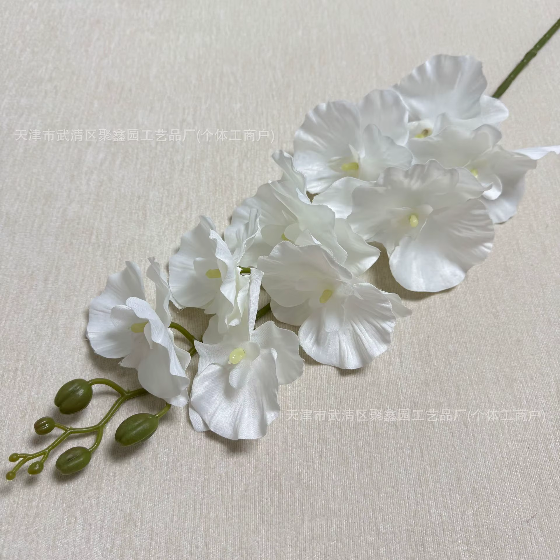 Branches de fleurs de Phalaenopsis artificielles, 95cm, toucher réel, fausses tiges d'orchidées papi