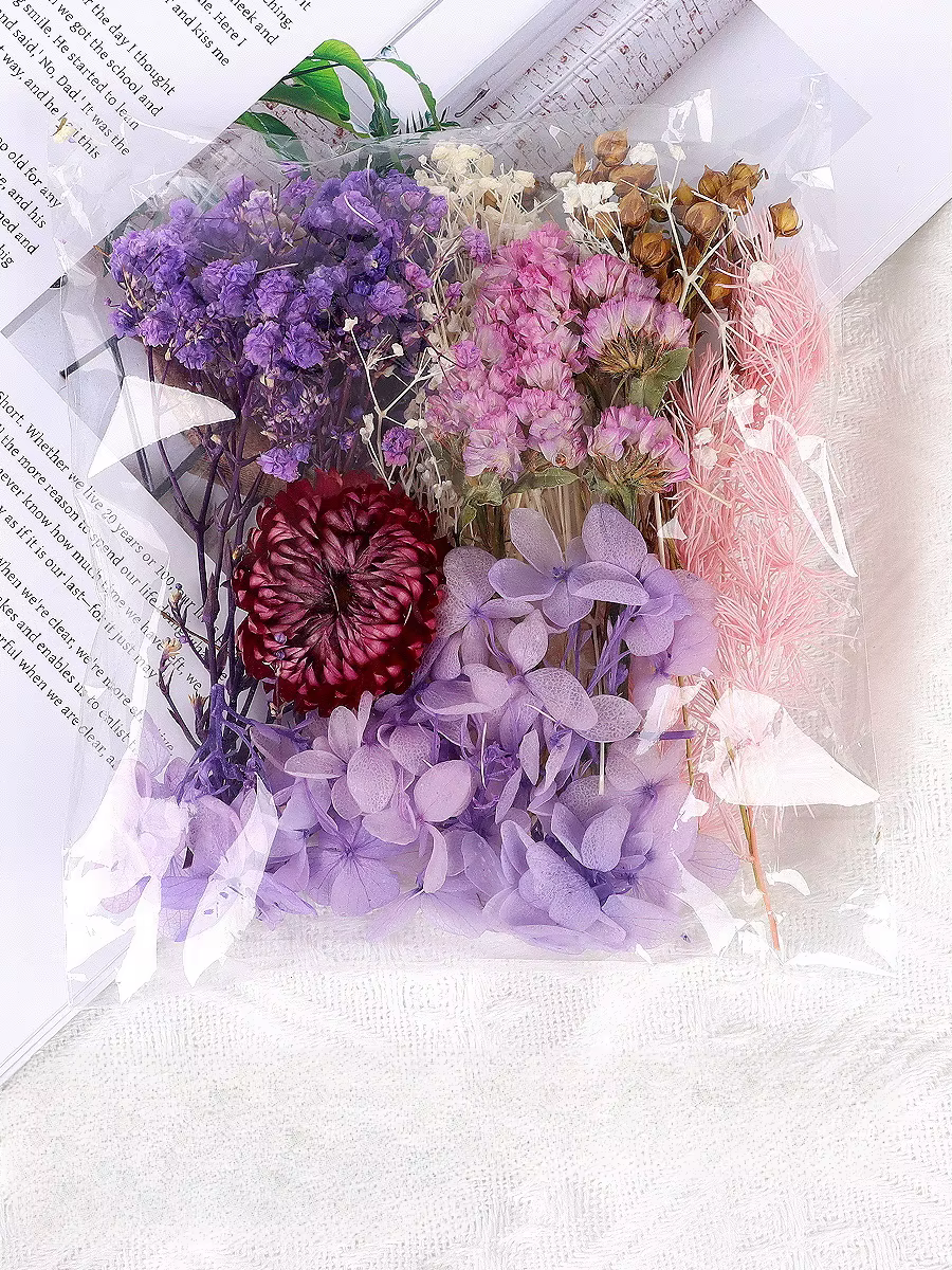 Kit de Matériaux pour Fleurs Artificielles 8 Couleurs Effet Ciel Étoilé – Ensemble DIY pour Décorati