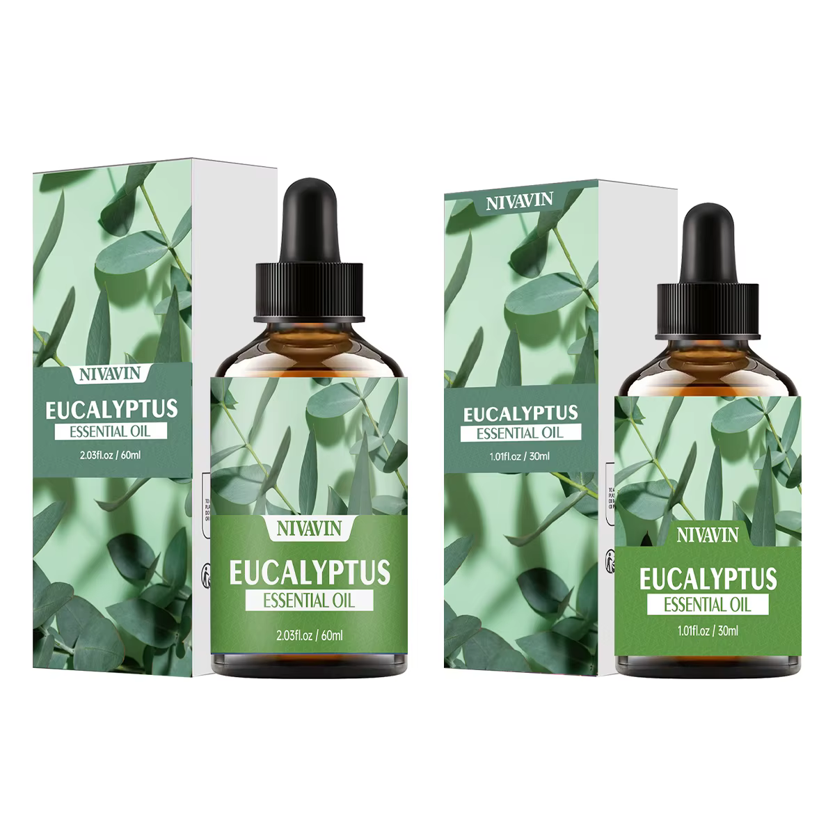 NIVAVIN 30 ml/60 ml extrait de plante d'eucalyptu huile essentielle de soin de la peau du visage, pa