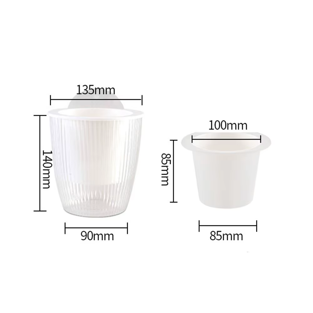 Pot de fleur à arrosage automatique avec trou de Drainage, pour plantes d'intérieur et d'extérieur,
