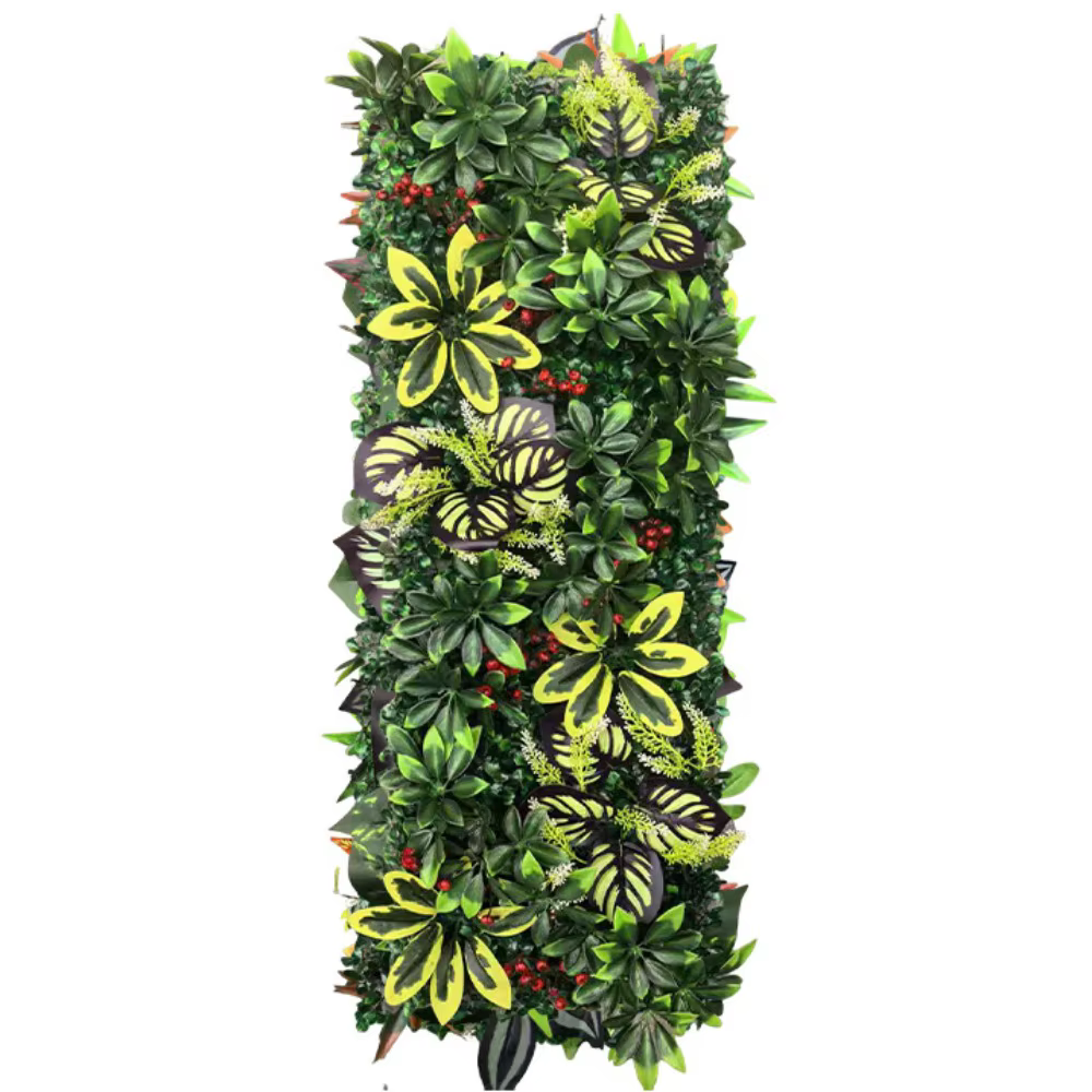 Panneau mural végétal artificiel DIY, protection UV, tapis d'eucalyptus artificiel, herbe de fougère