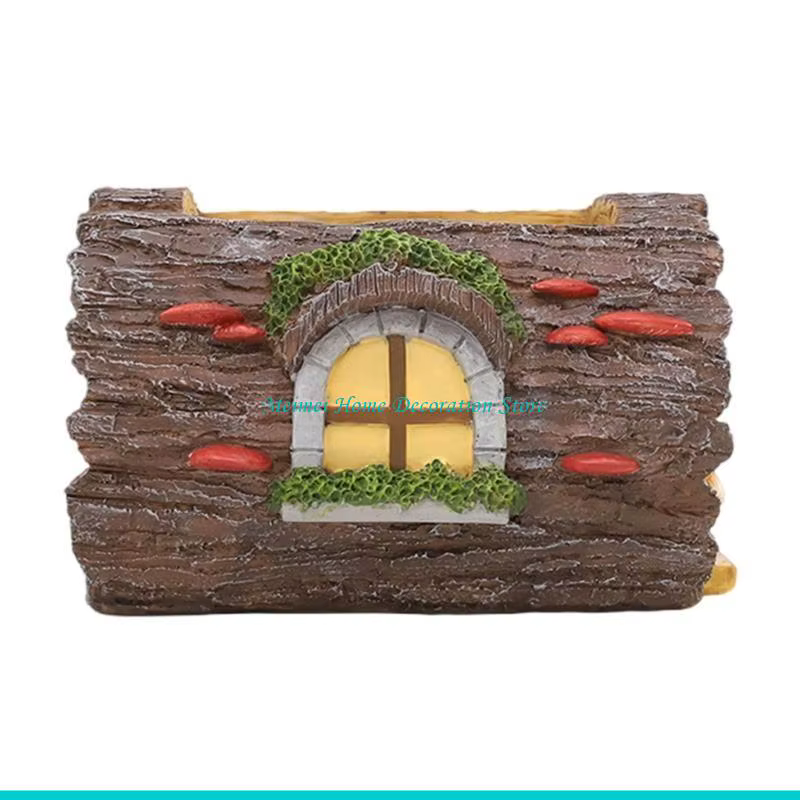 H7BF – jardinière succulente, Pots succulents, ours Animal, en forme souche d'arbre, pour décoration
