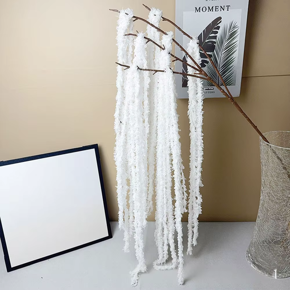 Plante artificielle multicolore Amarante suspendue, ornement en fil, longue frange, accessoires flor