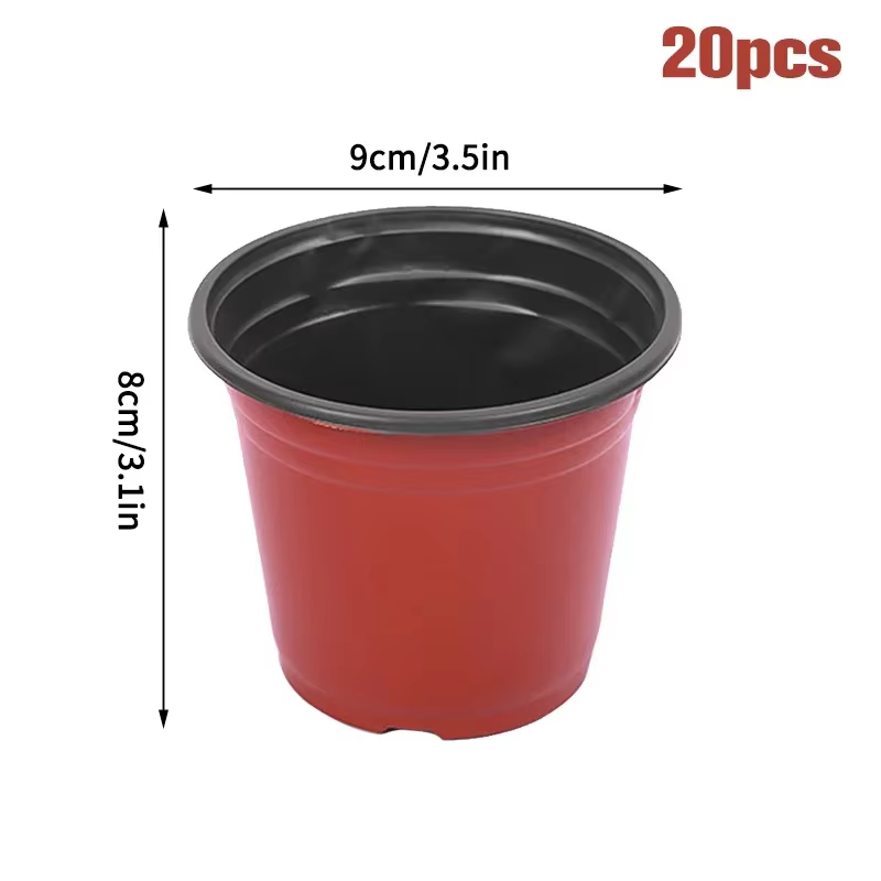 Pots de fleurs en plastique, 50/20 pièces, Pot de démarrage de graines de pépinière, accessoires de 