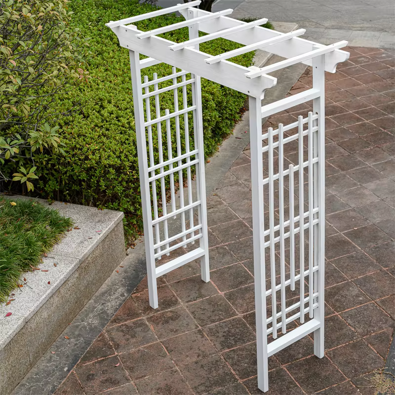 Vente chaude treillis en bois bois plante de jardin arc bois tonnelle arcs tonnelles pérgolas arc de