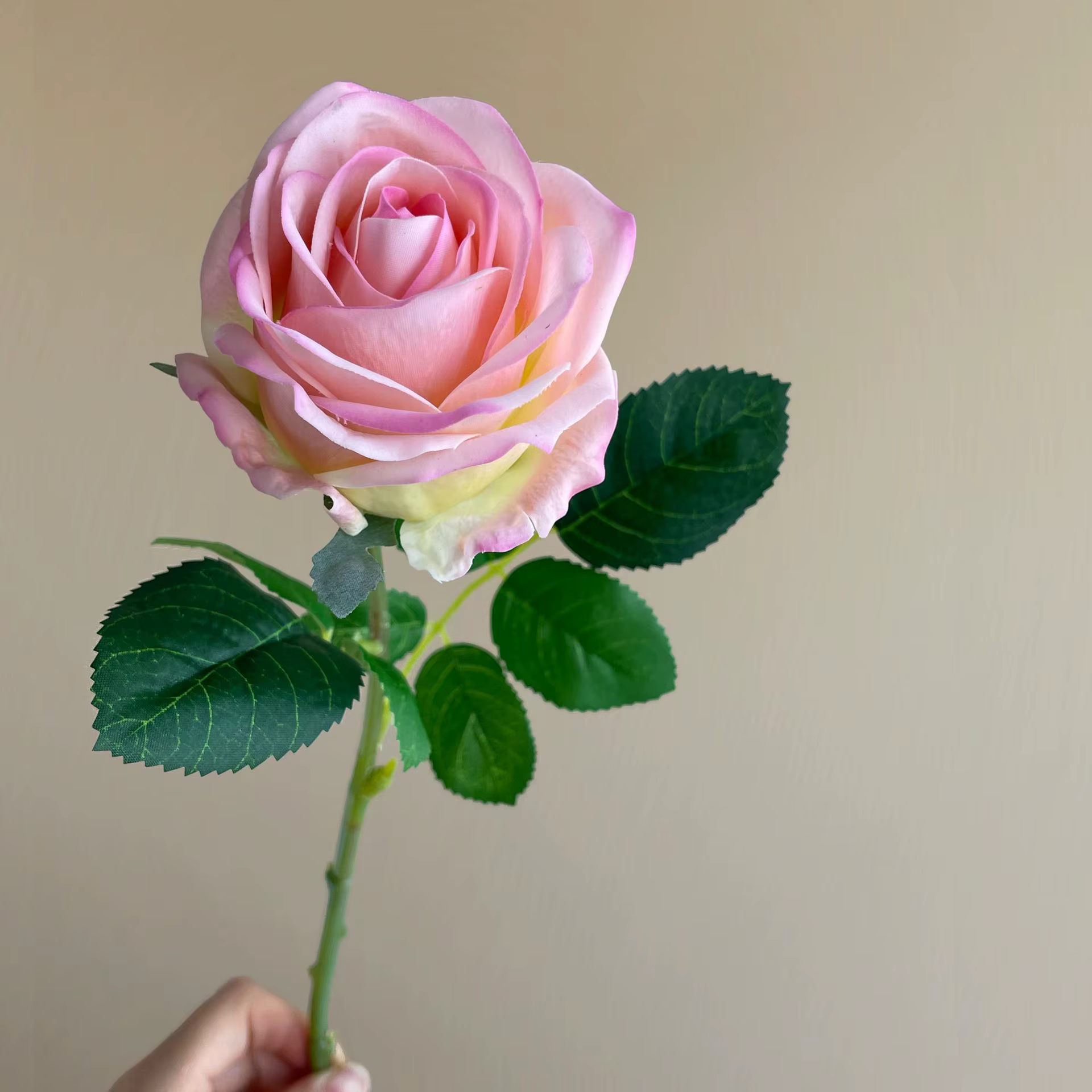 Fleurs artificielles au toucher réel, grand bourgeon de Rose en soie, fausse fleur, Simulation de Br