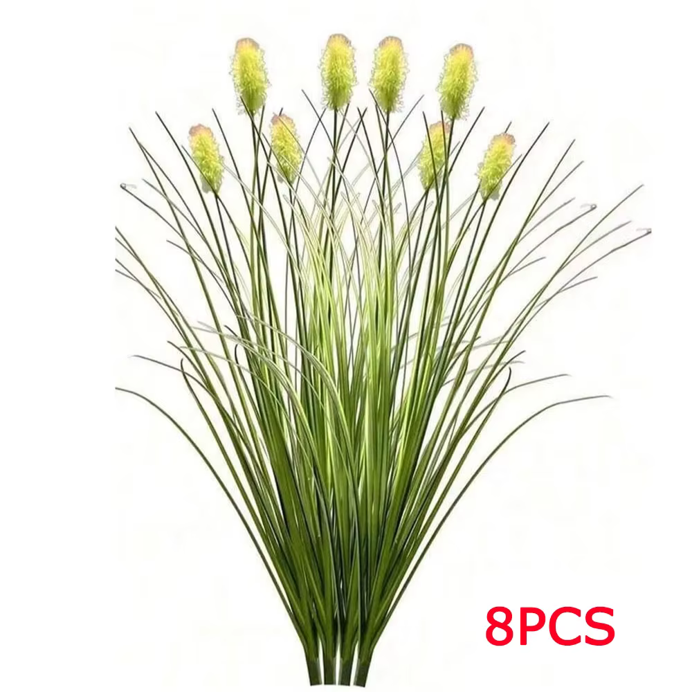 8 pièces plantes artificielles résistantes aux UV fausse plante simulée oignon herbe bricolage pseud