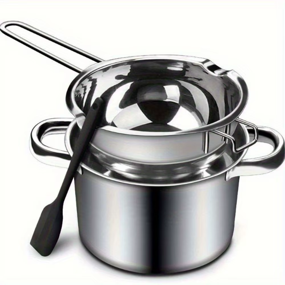 Lot de 2 pots de fusion de cire de 400 ml pour bougies DIY, ensemble de deux pots de fusion de cire 