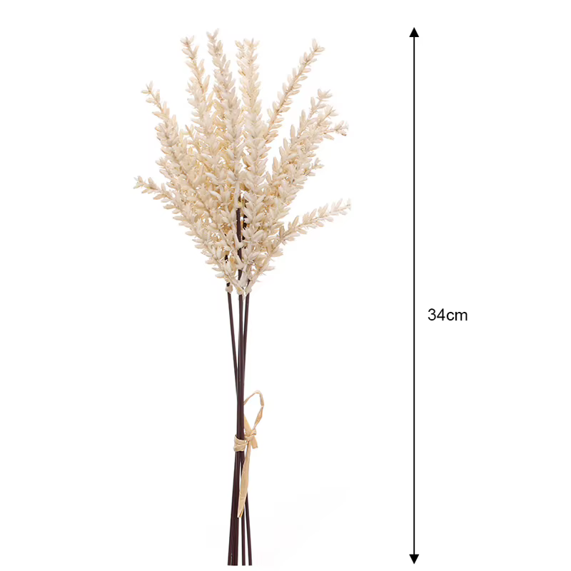 Plantes de Blé Artificielles vaccées en Plastique pour Décoration de Mariage, Bouquet, Ornements de