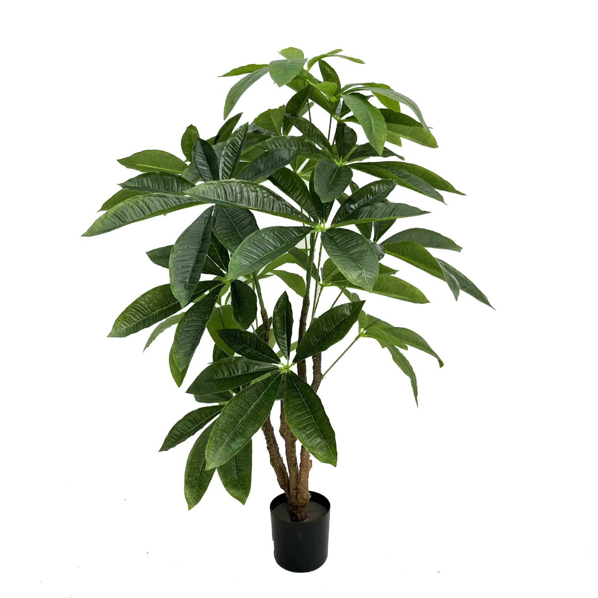Grande plante verte sur pied en pot, arbre de fortune simulé, plante de décoration de salon et de bu