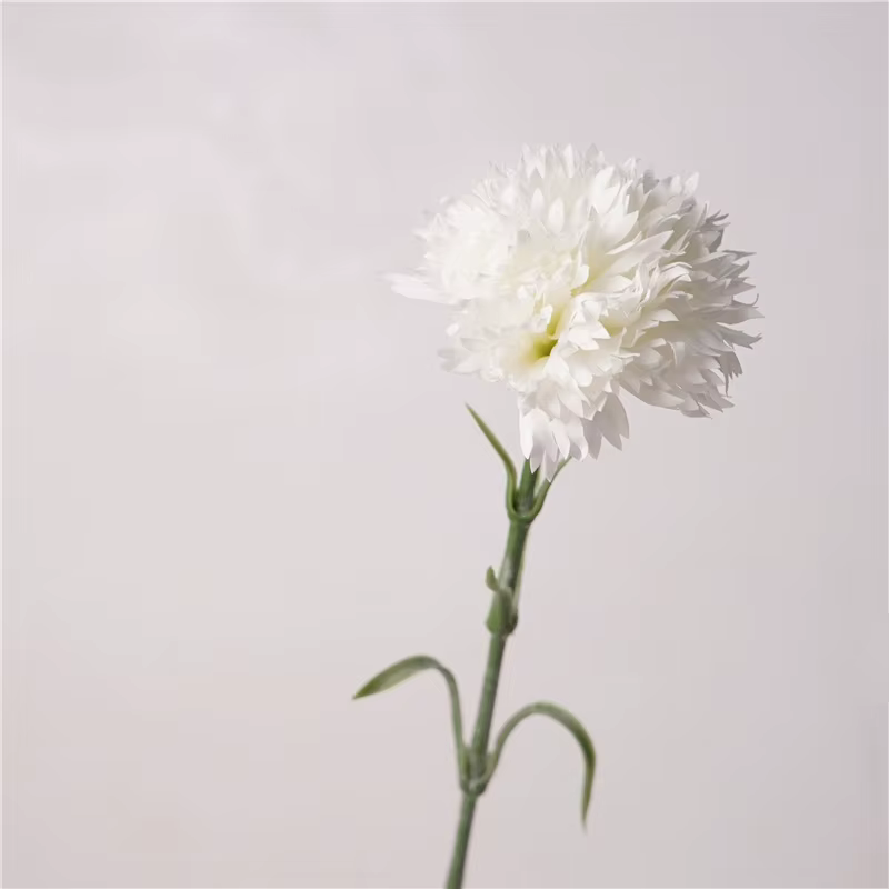 Bouquet de fleurs artificielles hydratantes pour la fête des mères, oeillet haut de gamme, toucher r