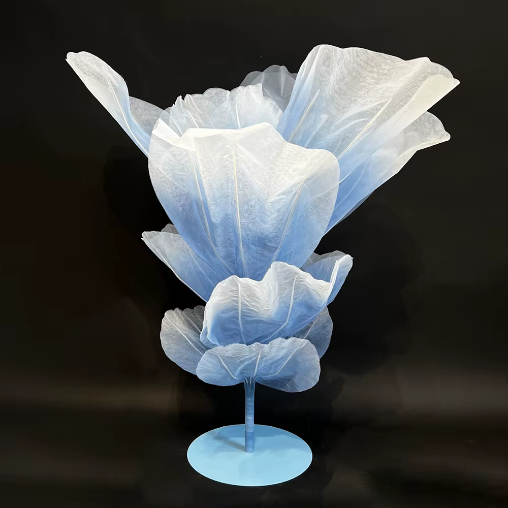 Fleurs de Table géantes de 150cm, centres de Table de mariage pour Tables, fleurs de bureau en soie,