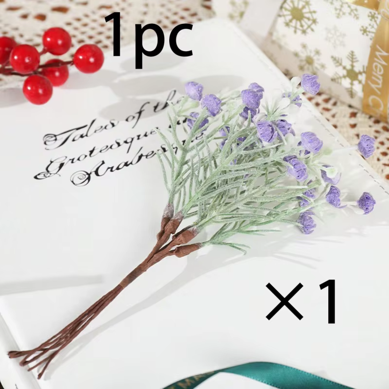 Lot de 6 Branches de Lavande Artificielles de 17 cm – Faux Plantes pour Décoration Intérieure, Jardi