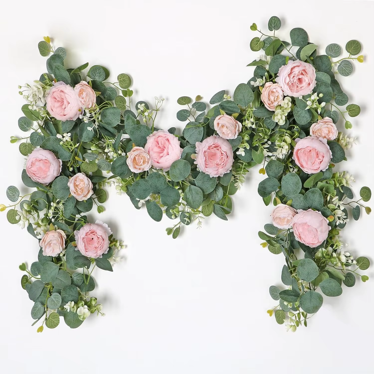 Guirlande de fleurs artificielles de 1,8 m pour décoration murale, arches de jardin, mariages, fêtes