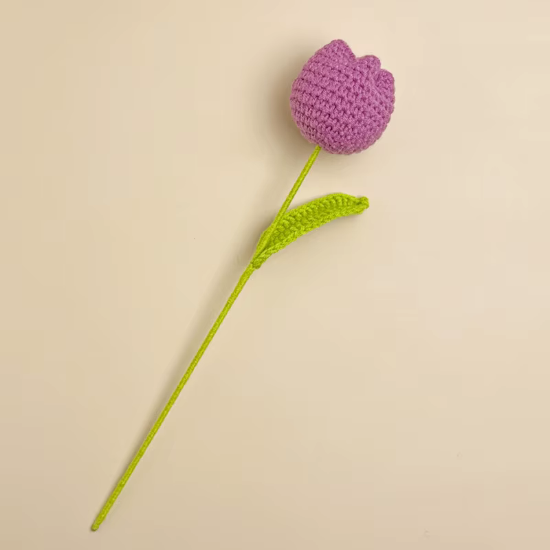 Bouquet de fleurs de tulipe, lavande, Rose, fil artificiel, décoration créative pour la maison, prod