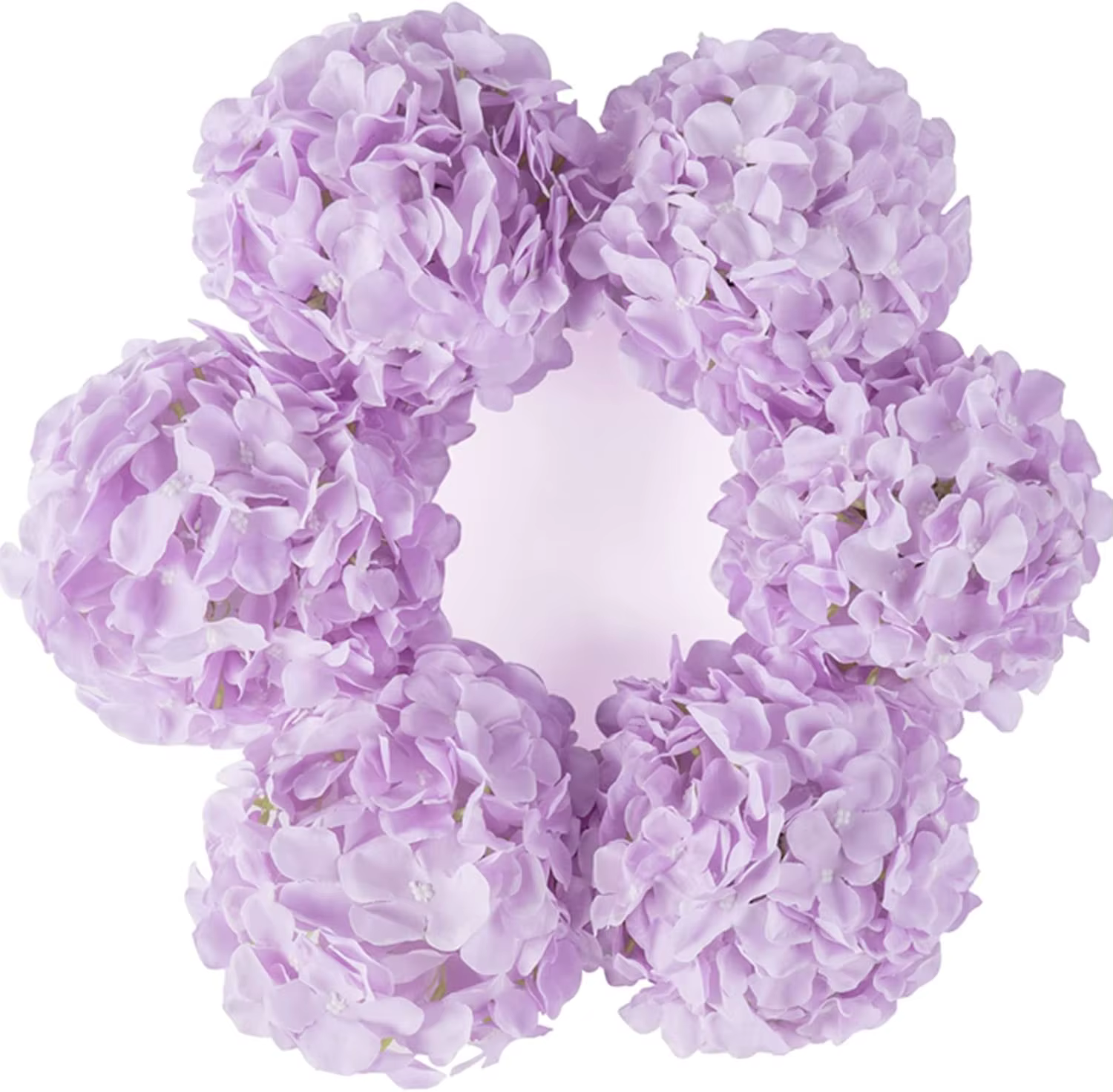 Lot de 6 têtes de fleurs d'hortensia en soie de 8.7 pouces, avec tiges, fausses fleurs d'hortensia p