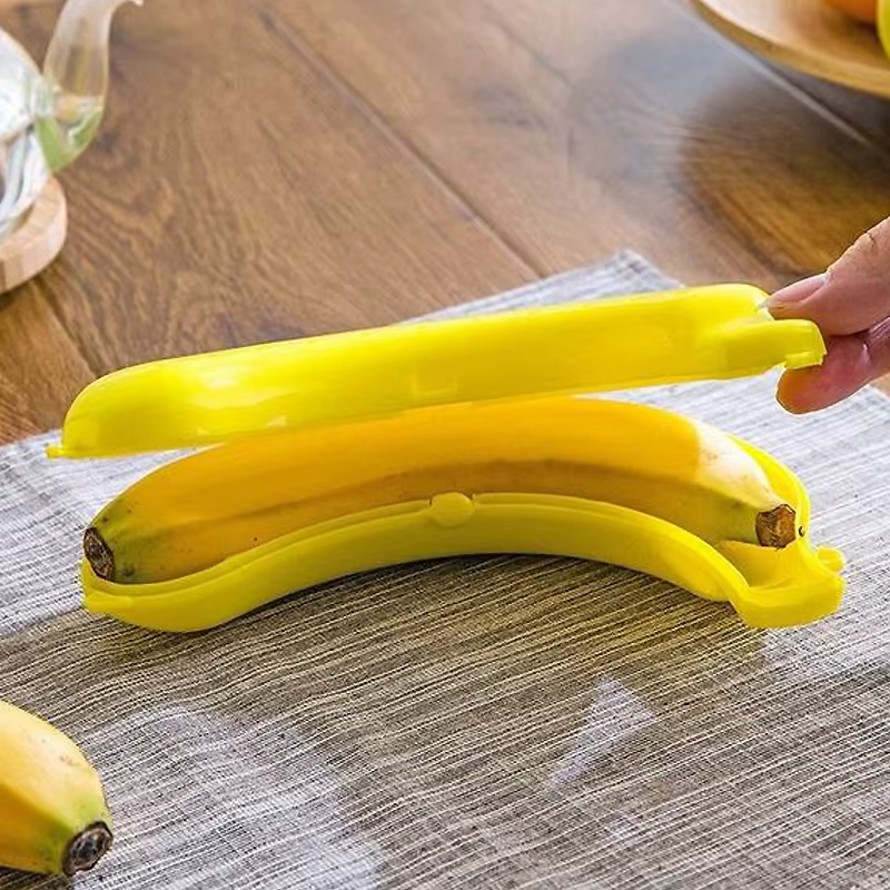 Boîte de rangement banane pour voyage en plein air, étui mignon, conteneur de protection, déjeuner d