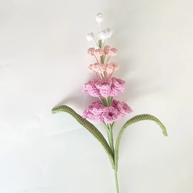 Bouquet de jacinthes en laine tissée, fleur artificielle finie, pour la maison et les mariages, fleu