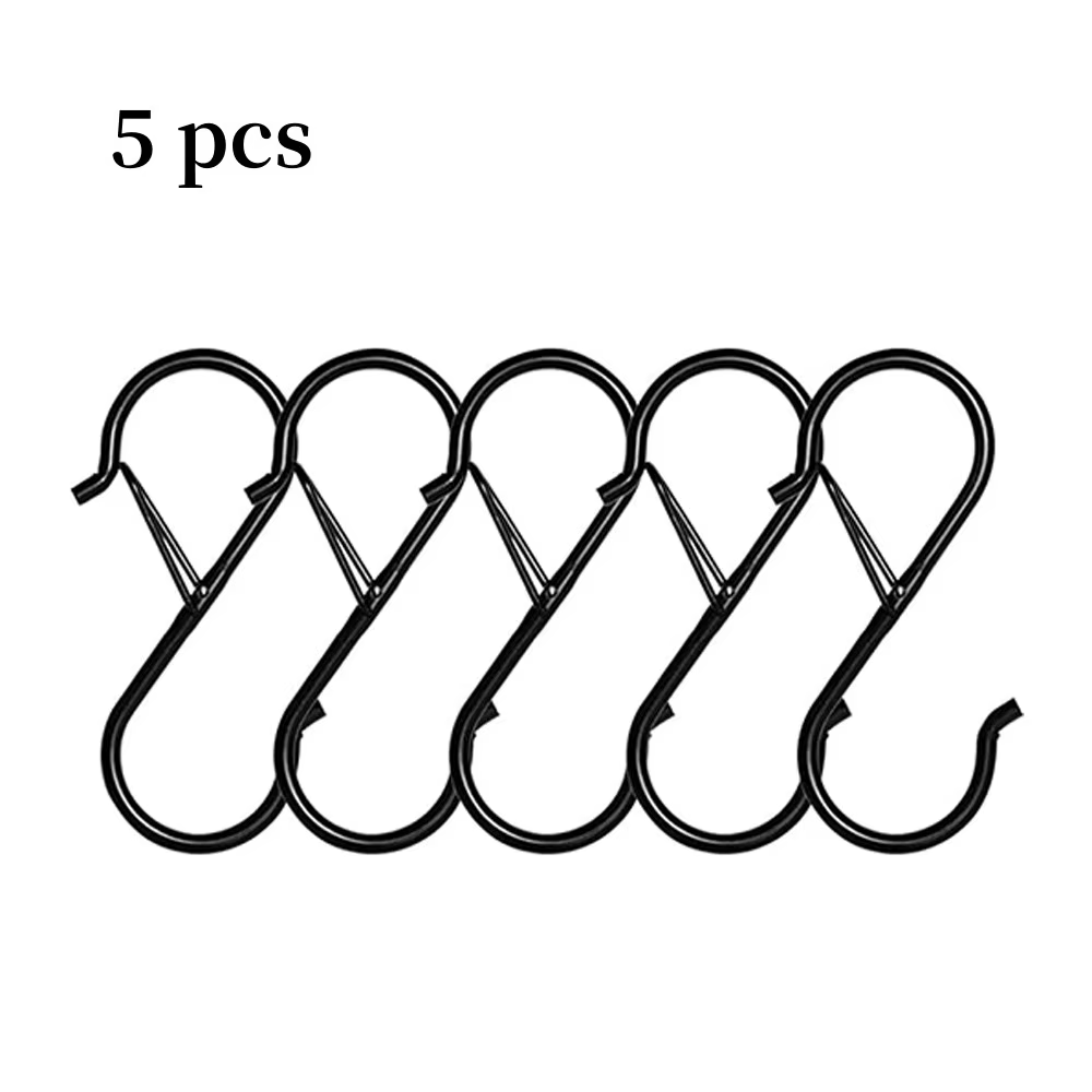 5/10/20 crochets en S avec boucle de sécurité, crochets en forme de S en métal robuste pour suspendr