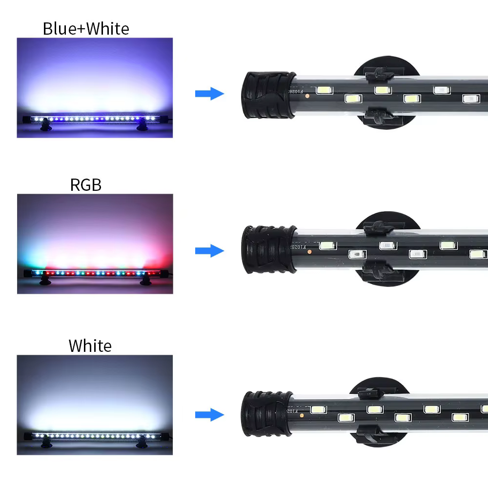 90-260V lumière d'aquarium LED étanche Aquarium pince lumière sous-marine décor éclairage lampe Subm