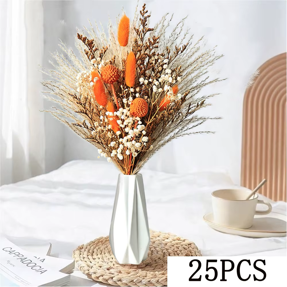 Bouquet de vraies fleurs séchées, pour petit Vase, remplissage de maison, décor Boho d'automne, queu