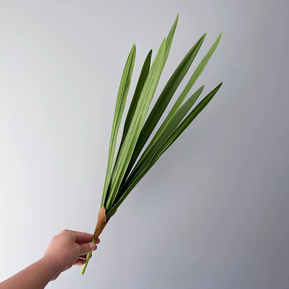 Feuilles d'orchidées épée artificielles, fausse plante de chlorophytum Comosum pour bricolage, fête,