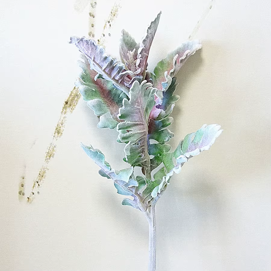 Plantes artificielles en velours, feuilles de lapin, décorations pour la maison, le bureau, vase, ja
