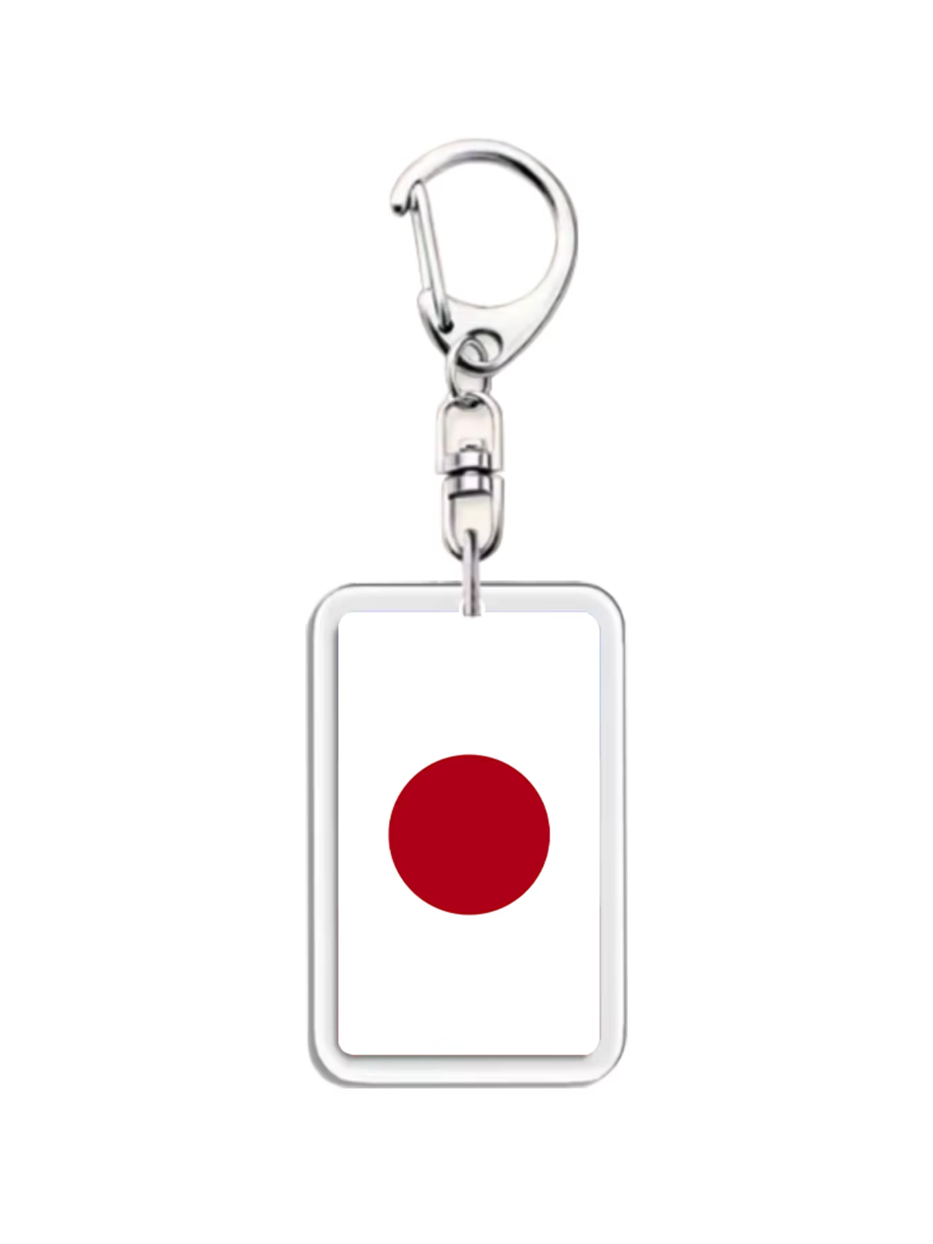 Porte-clés drapeau japonais en acrylique, 1 pièce, sac à dos et accessoires clés, cadeaux pour amis.