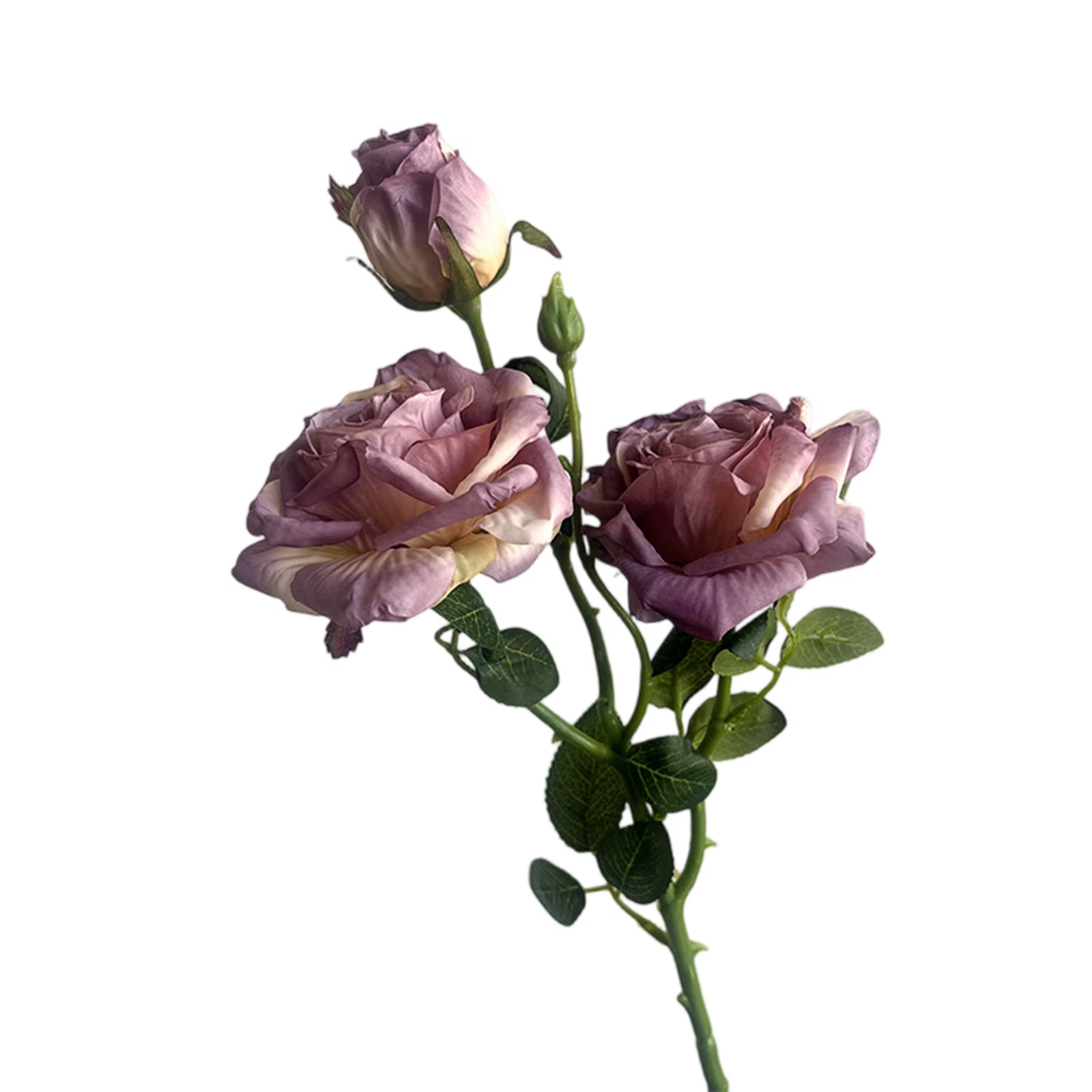 Fleurs artificielles à tige de Rose avec 3 fleurs, fournitures décoratives pour mariage et événement