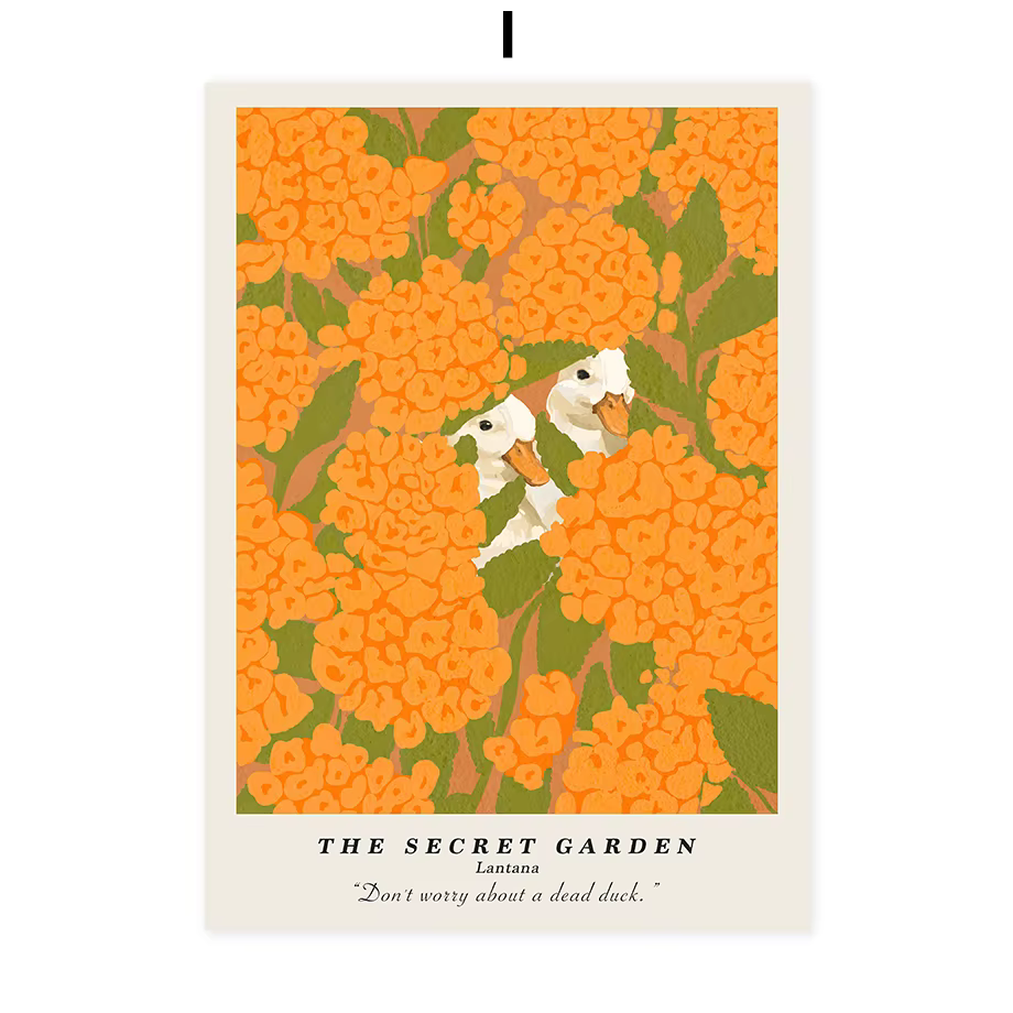 Peinture sur toile colorée sur le thème du marché des fleurs, affiche nordique de plantes, image imp