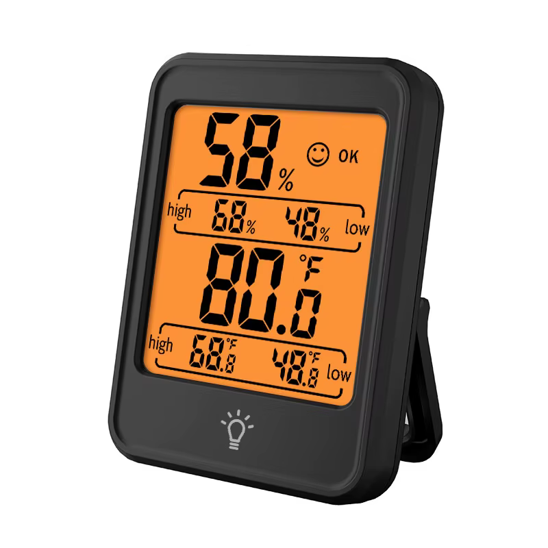 Compteur numérique d'humidité et de température d'intérieur, avec support magnétique, moniteur de te