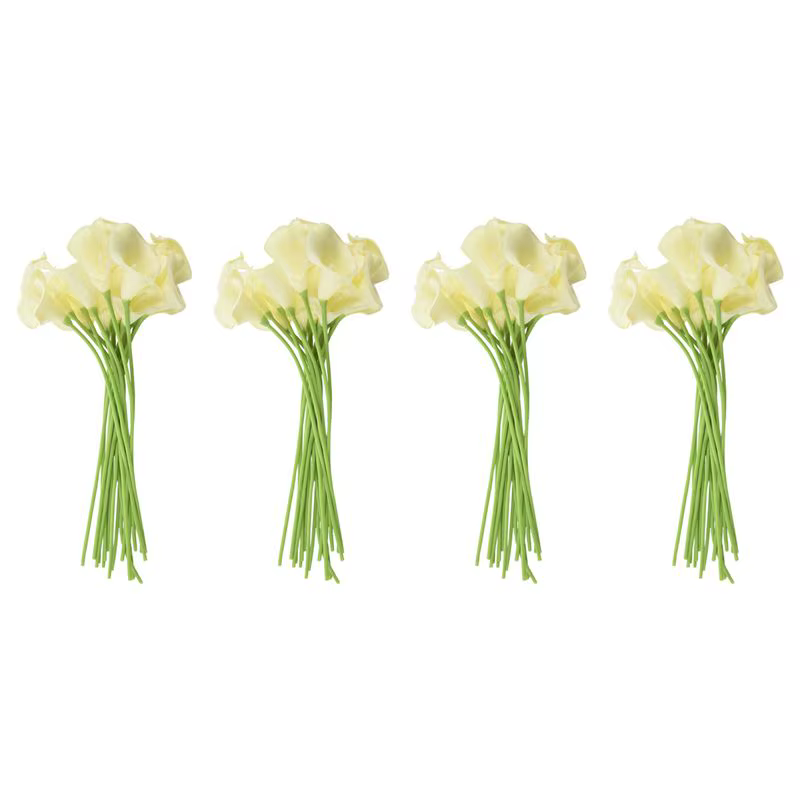ABKW-72X Fleurs artificielles de lys Calla à longue tige, bouquet unique, décoration d'intérieur réa