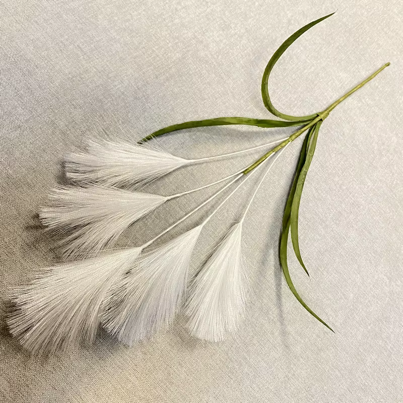 Plante verte artificielle, Simulation de plumes d'herbe, fausses fleurs de mariage, décoration de sa