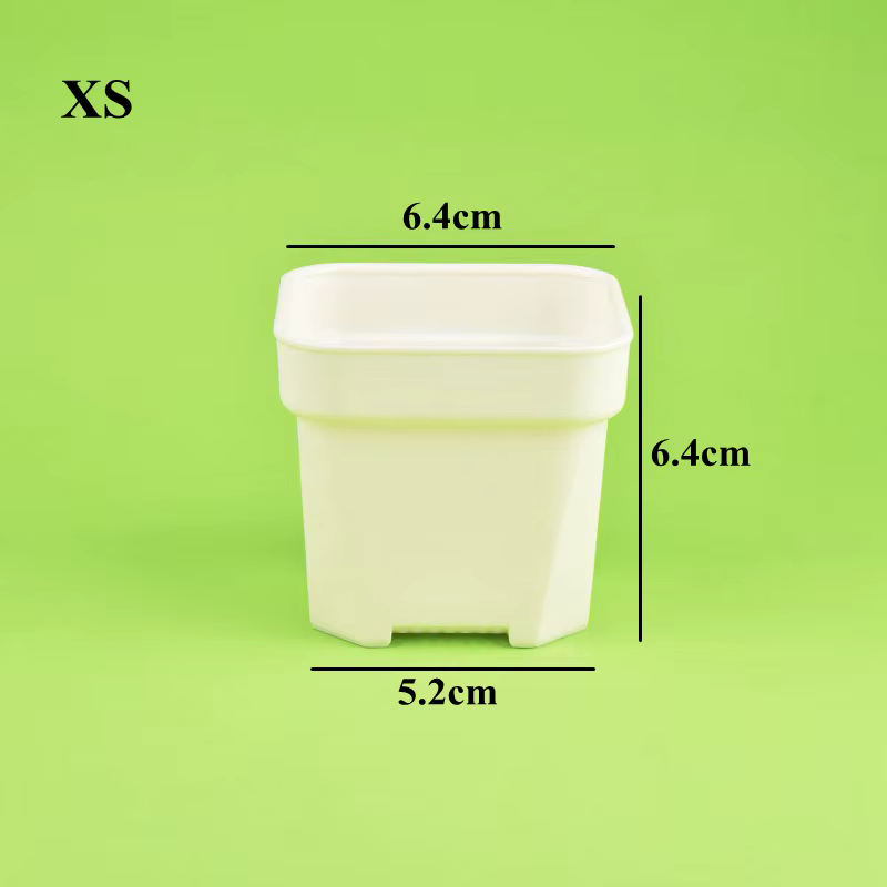 Pot de fleur carré épais de qualité, pots de fleurs pour plantes succulentes, conteneur de culture d