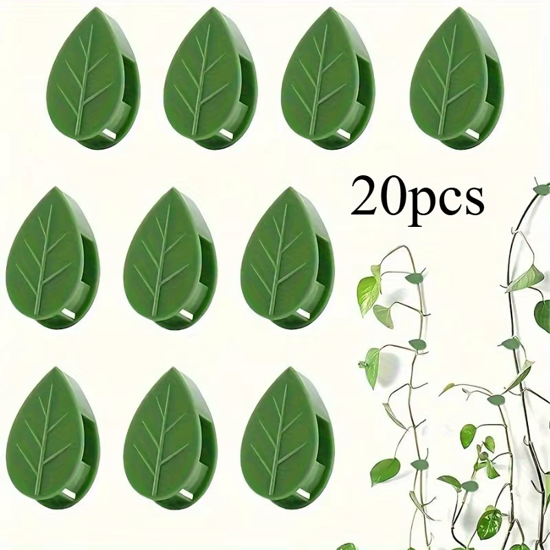 20 pièces, clips de fixation pour mur végétal, pour plantes grimpantes, support de traction invisibl